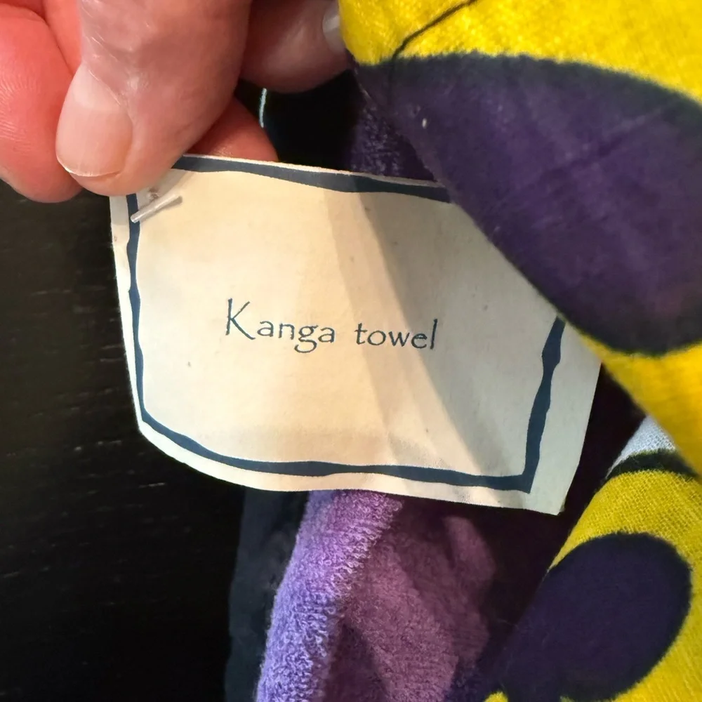 NWT African Kanga Towel saying “where have your success taken you” 56 x‎ 39 “